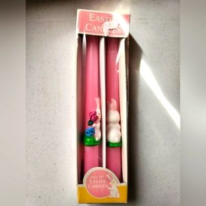 Vintage Easter Bunny Candlesticks